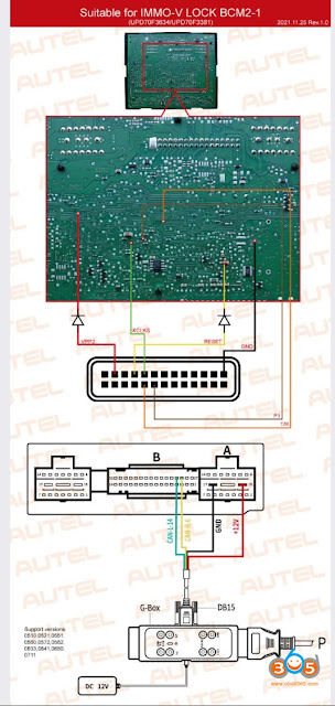 Autel IM508 IM608 Audi BCM2 Eencrypted wiring diagram