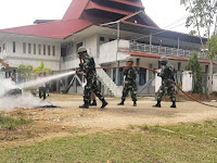 Tim Penguji Latihan Glagaspur Kolat Koarmada I Melaksanakan  Pengujian  Kesiapan Prajurit Lanal Nias