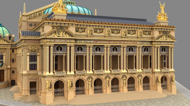 Opera Palais Garnier House Paris 3D Model
