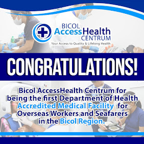 Bicol's First DOH-Accrdited Pre-employment  Medical Examination Facility for OFWs