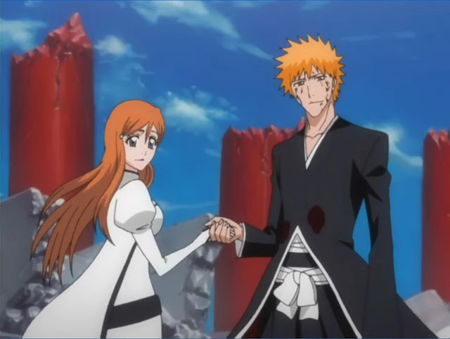 orihime ichigo bleach anime hueco mundo