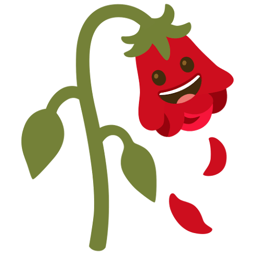 Rose smiley emoji