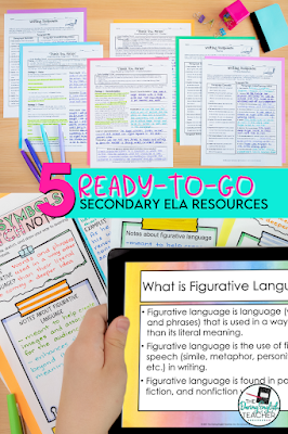 5 Ready-to-Go Secondary ELA Resources