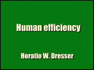 Human efficiency