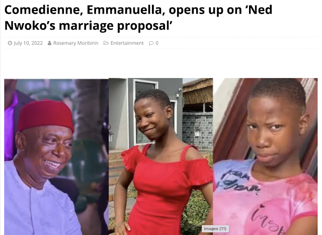 No, Emmanuella Is Not Getting Married To Ned Nwoko