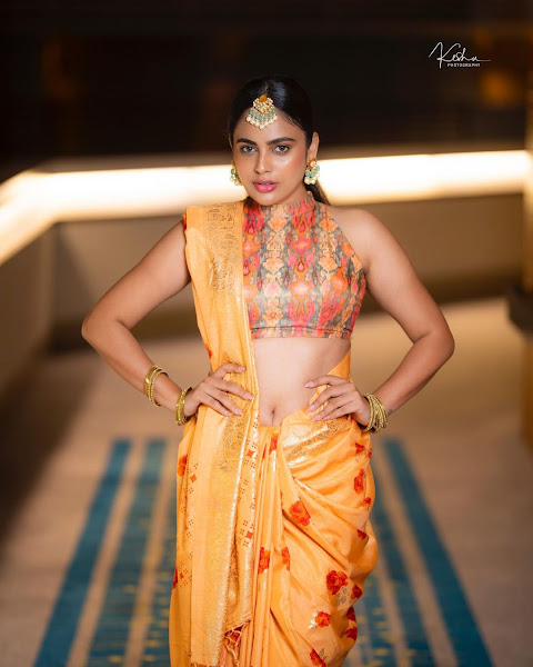Actress Nandita swetha stunning saree pics HDActress Nandita swetha stunning saree pics HD