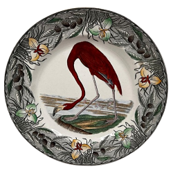 Audobon Flamingo Plate by William Adams Co.
