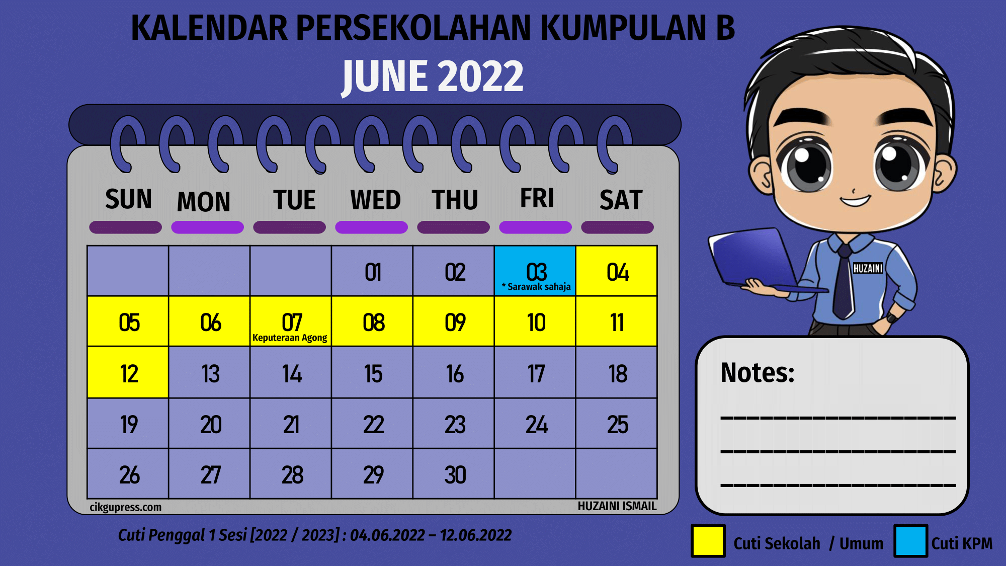 kalendar 2022 dan 2023