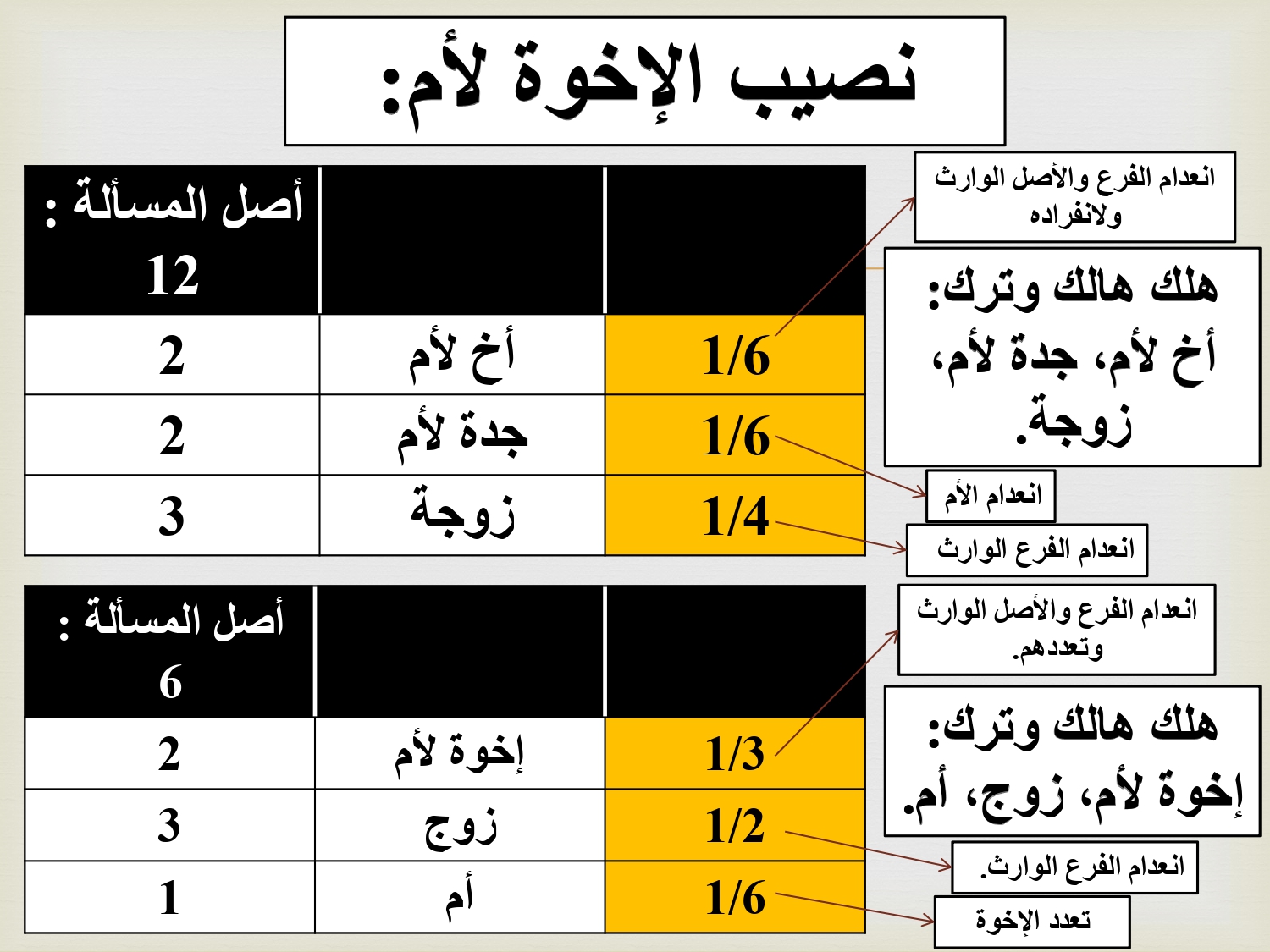 تمارين ومسائل تطبيقية وحلولها في المواريث بصيغة PDF