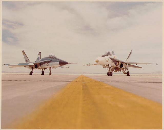 YF-17 and F-18 promotional photo