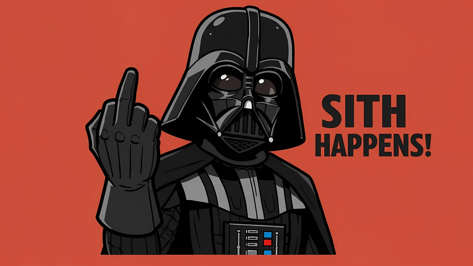 Darth Vader Sith Happens Wallpaper - 3840x2160 pixels, Funny, Star Wars, Meme, Humor, Dark Side