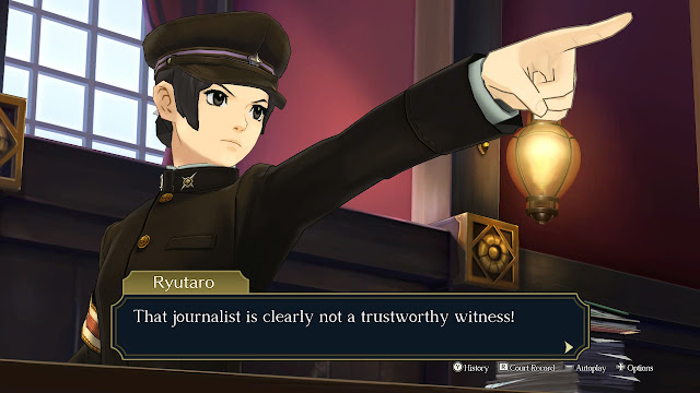 The Great Ace Attorney Chronicles Ryutaro journalist not a trustworthy witness