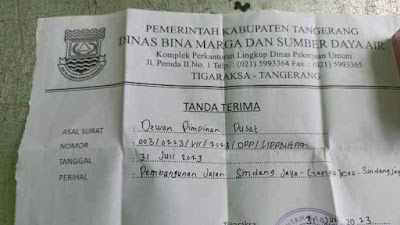 Laporan terlalu sering diabaikan oleh Dinas DBMSDA, LSM LIPAN HAM Akan Bawah Berkas ke BPK Provinsi Banten.