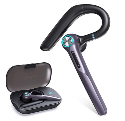 Eumspo 400Hrs Dual Mic Noise Cancelling Bluetooth Headset