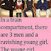 Funny Joke ‣ Three Boys And A Girl On The Train