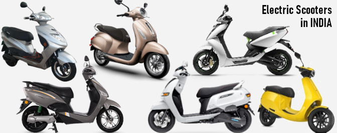 Electric scooters available in India