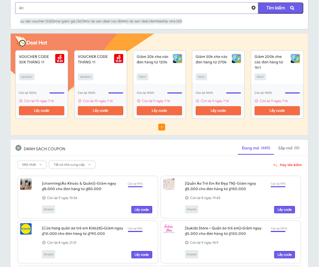Trang Web Giúp Bạn Tìm Mọi Mã Giảm Giá - Trùm Giảm Giá