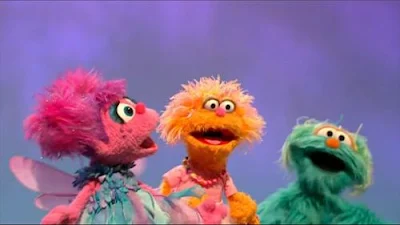 Sesame Street Episode 4426. Abby, Zoe and Rosita sing Guess the Seasons.