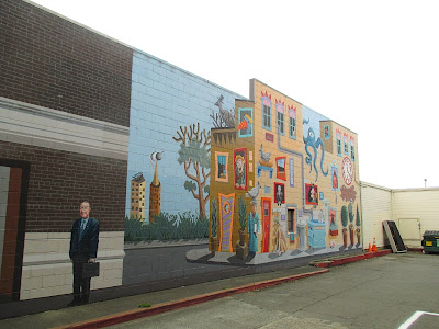 Duane Flatmo Mural located behing the Post office in Eureka, CA