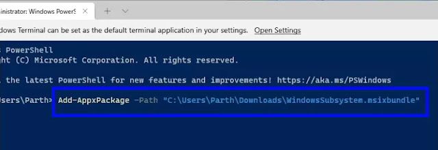 unduh WDA dengan powershell