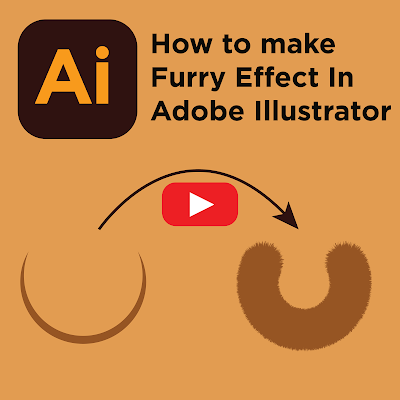 How To Make Furry Effect In Adobe Illustrator_ Adobe Illustrator Tutorials