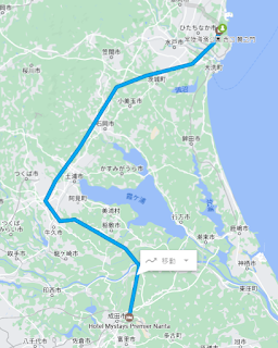 成田機場飯店→國營海濱公園軌跡