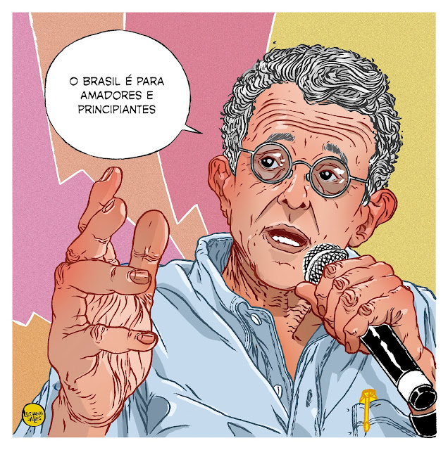 Luciano Salles, Ilustração, Maria Homem, Folha de S.Paulo, Luciano Salles, Jornal, Psicanálise, Psicanalista,