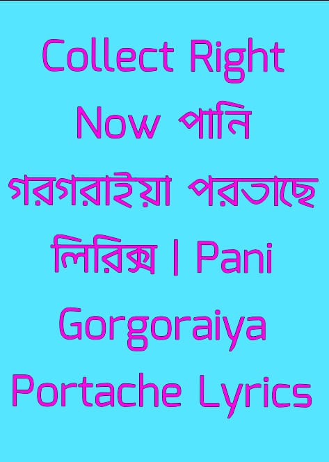 পানি গরগরাইয়া পরতাছে লিরিক্স | Pani Gorgoraiya Portache Lyrics