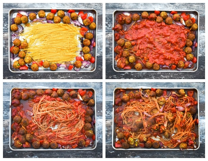 One-pot Vegan Meatball Spaghetti Bake - step 4