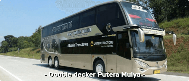 6 Bus AKAP Double Decker Lewat Tol Trans Jawa di Fastpay