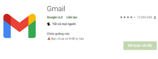 Tải Gmail về máy điện thoại Android, iPhone miễn phí a