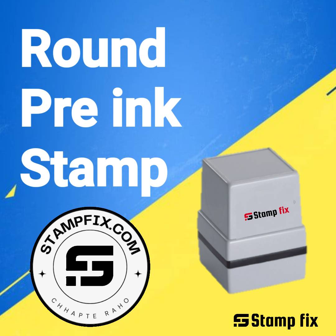 Round pre ink stamp STAMPFIX