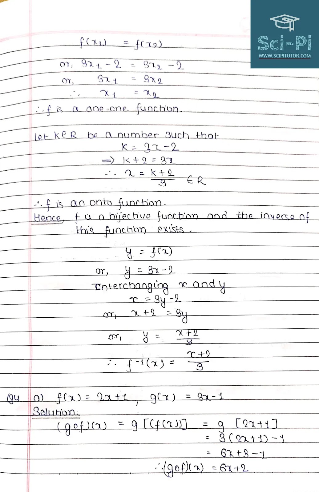 Grade 11 Relations, Functions, and Graphs Exercise 3 Solutions | Basic Mathematics Grade XI by Sukunda Pustak Bhawan