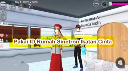 Pakai ID Rumah Sinetron Ikatan Cinta di Sakura School Simulator