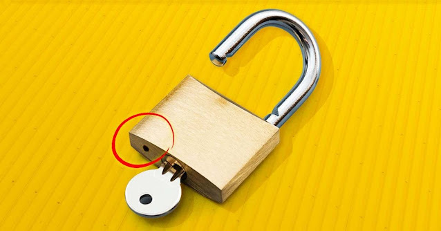 What Is The Small Hole In The Padlock For