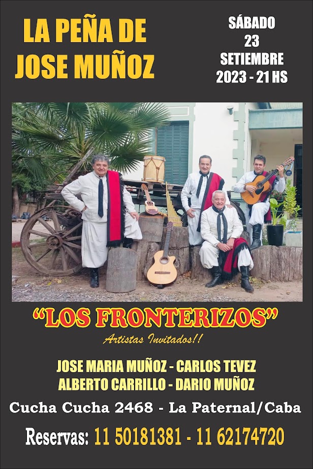 LOS FRONTERIZOS en La Peña de Jose Muñoz!!