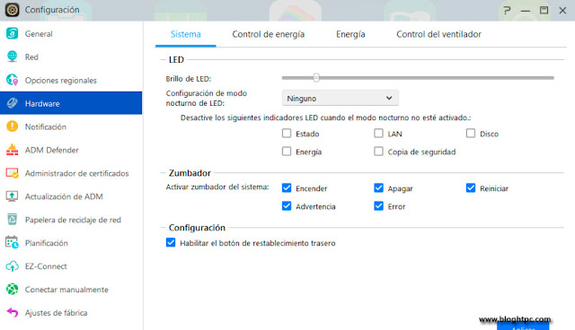 CONFIGURACION ASUSTOR DATA MASTER 4.0