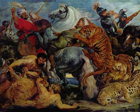 Arttalk - foredrag om kunst. Peter Paul Rubens, Tigerjagt, 1615-16