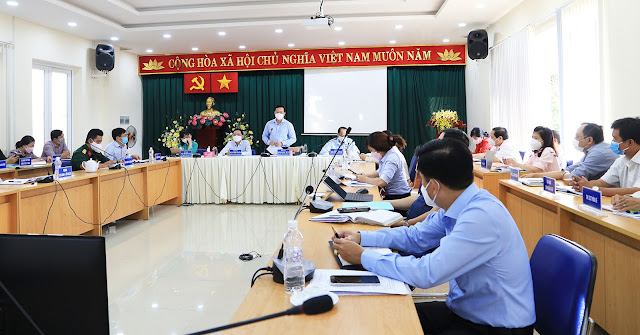 Đồng chí Đinh Khắc Huy phát biểu chỉ đạo tại hội nghị. (Ảnh: MD)