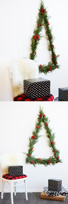 Árboles de Navidad DIY de pared