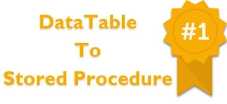 How to Pass DataTable to Stored Procedure as Parameter in C#