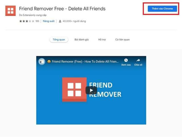 Lọc bạn bè sử dụng Friend Remover Pro