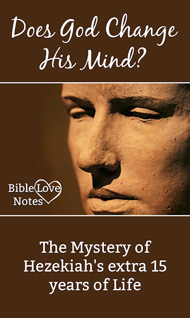 Scripture says God doesn't change His mind, but what about giving Hezekiah 15 extra years? This devotion explores that question.