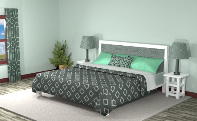 Light-Blue-Green-C2D2CA-monochromatic-room