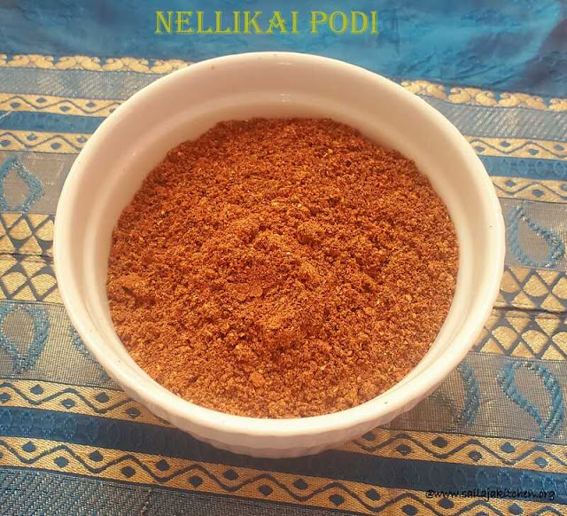 images of Nellikai Podi Recipe / Usirikaya Podi Recipe / Gooseberry Spice Powder  Recipe / Amla Podi Recipe
