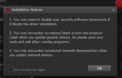 ok untuk update driver software