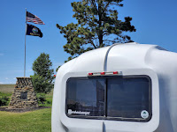 Uhaul CT-13 Camper at the geographic center of the lower 48 states