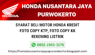 SYARAT BELI MOTOR HONDA KREDIT