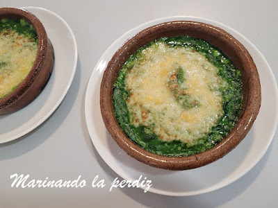 Crema gratinada de espinacas y brócoli