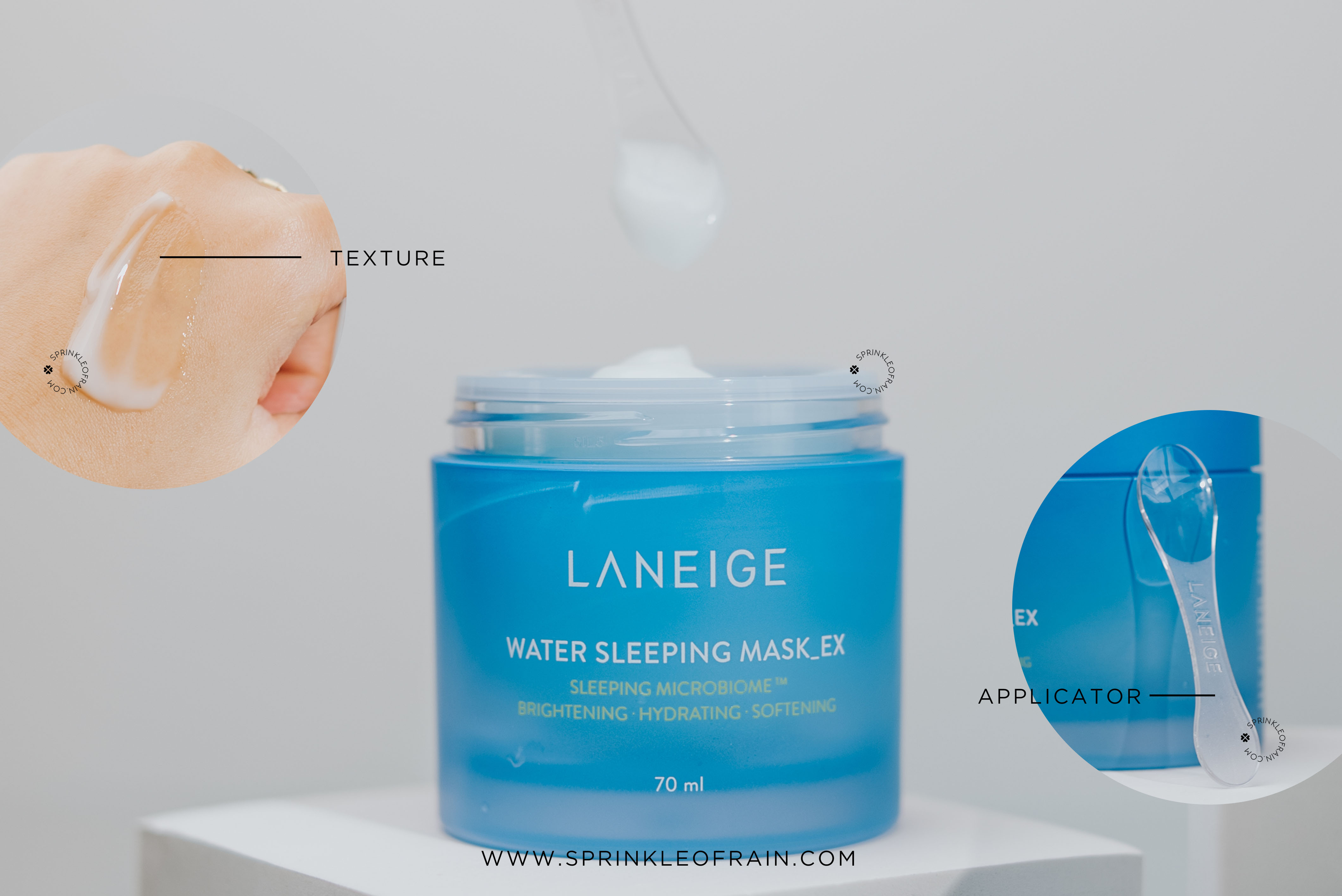 Tekstur LANEIGE Water Sleeping Mask EX